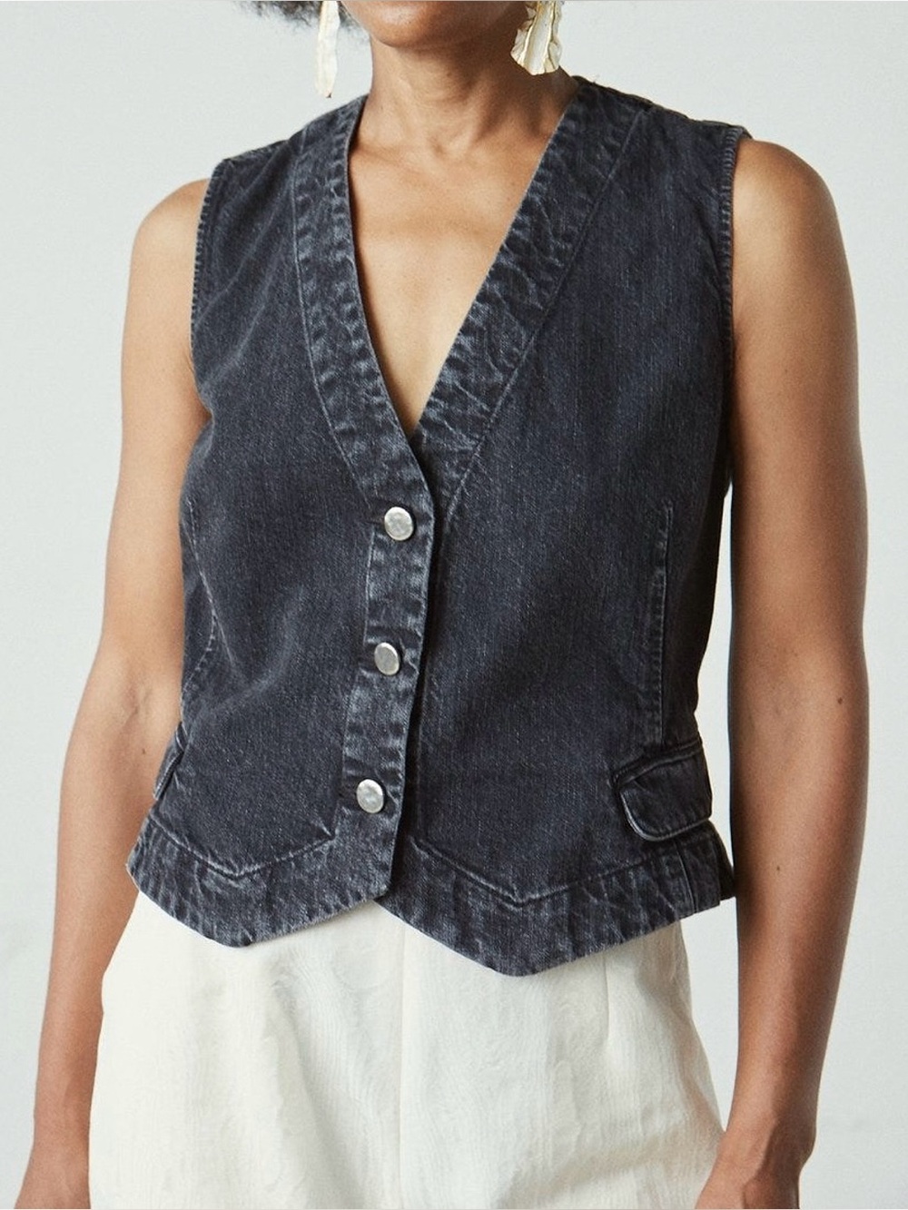 Rachel comey denim vest